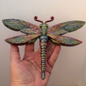 Unique Resin,Colorful Dragonfly Wall Decor